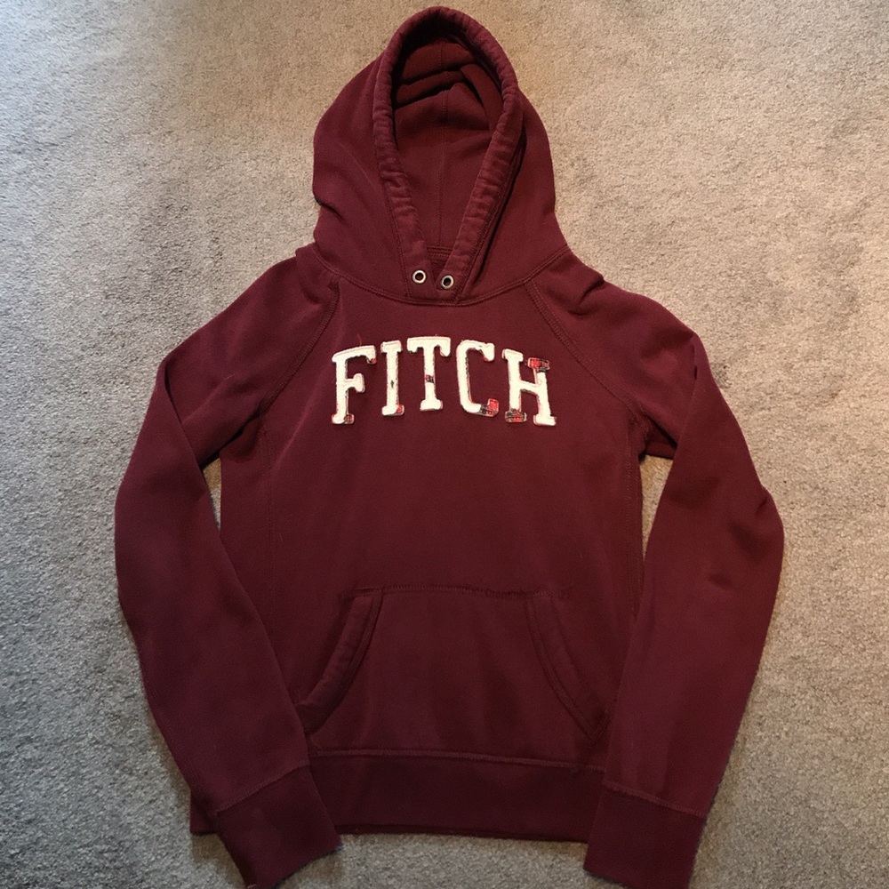 Abercrombie & Fitch maroon hoodie